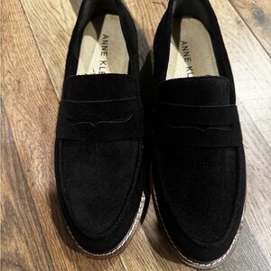 Anne Klein Men's Black Suede Slip-Ons